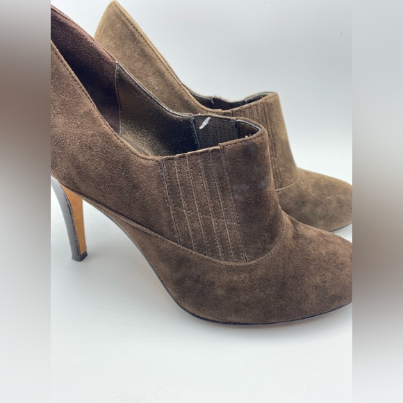 Cole Haan🚨NWOT Women's Nike Air Brown Suede Pull-on Ankle Booties Boots S7”NWOT - Picture 13 of 14